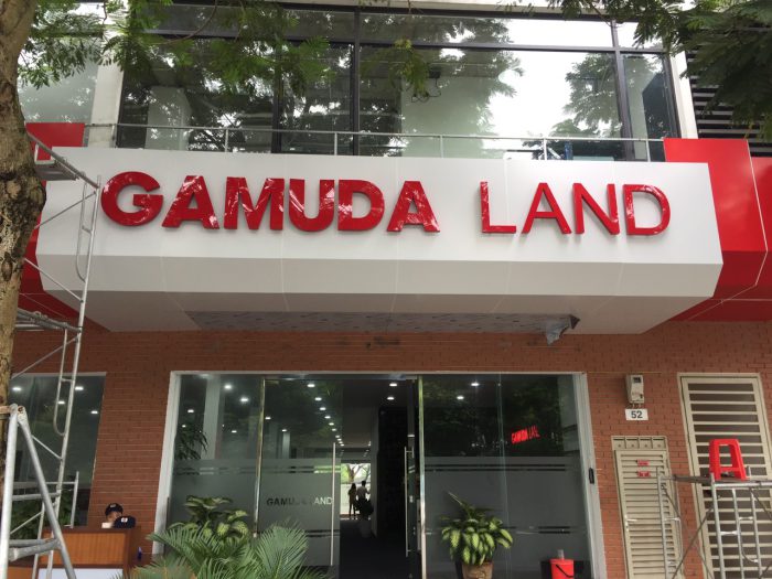 Biển chữ nổi khu đô thị Gamuda Land
